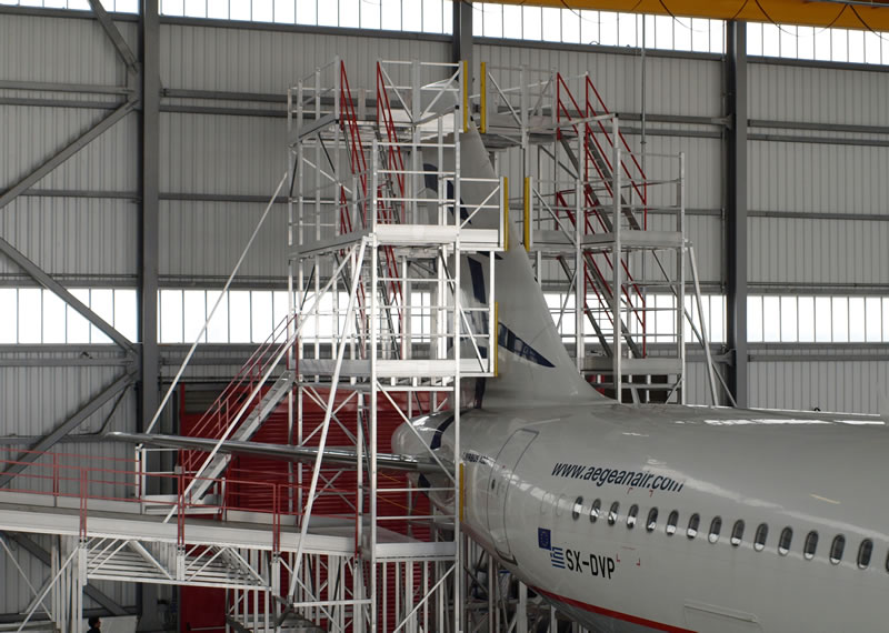 Aluminium aviation access platforms
